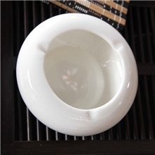 厂家供应烟具陶瓷烟灰缸圆形白瓷钵型商务烟灰缸批发可加LOGO