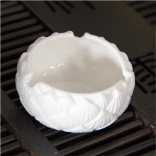 华生陶瓷批发爆款莲花圆形烟灰缸烟具陶瓷烟灰缸居家摆件