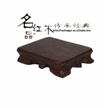［厂家直销］红木黑枝木底座皮灰壶垫树根几底座批发