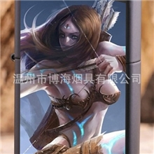 LOL英雄联盟创意打火机金属煤油打火机老式防风打火机批发