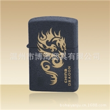 zippo类黑磨砂纹身煤油打火机|油棉打火机及烟具批发厂家直销