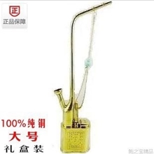 高档金泰/礼盒装/复古款高档纯铜水烟斗水烟壶/两用/重330g