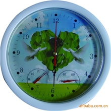 供应家用温度计.带湿度.时间。XT-J-6WS