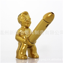 打火机批发搞怪新款创意小老头打火机充气直冲防风打火机