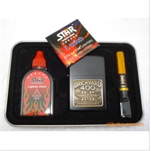 恒星T10-1562-1【三件套】铁盒装煤油打火机批发礼品套装打火机