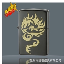2元特供黑电泳丝印纹身图案广告礼品打火机8904