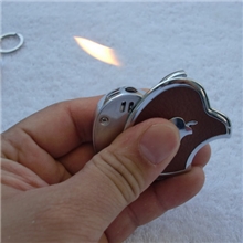 加恒贴皮苹果打火机批发挂件明火创意打火机个性打火机混批