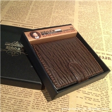 [烟具批发]正牌高档皮质烟盒防潮抗压ZB-020