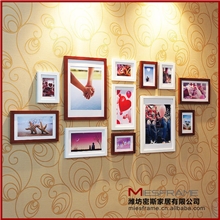 密斯12框大框实木照片墙相片墙相框墙组合批发代理