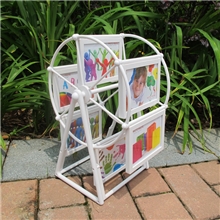 欧式创意摩天轮相框5寸大风车相架组合旋转相框批发影楼婚纱照