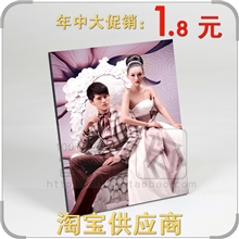 7寸到36寸自带胶拉米娜版画无框画影楼相框黑色空白相框批发