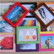 批发定做16寸加厚实木相框画框相框创意组合可印公司LOGO