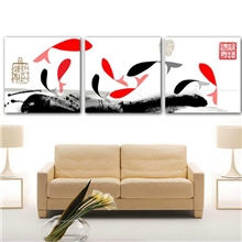 装饰画客厅现代三联无框画餐厅卧室床头挂画沙发背景壁画