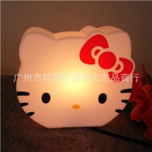 hellokitty台灯/小夜灯kitty猫可爱卡通床头灯KT猫头型小夜灯