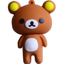 批发卡通小熊U盘,硅胶熊U盘,维尼小熊优盘,积分换购礼品,PVC软胶