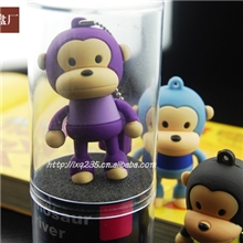 创意可爱大嘴猴U盘厂家30套起混批