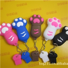 学生礼品U盘大脚板熊掌爪子U盘防水热卖U盘