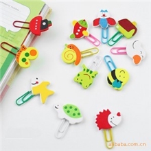 韩尚汇&there4;卡通木质回形针彩绘可爱动物夹子/书签2010