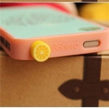 防尘塞可爱水果防尘塞iphone5/4水果防尘塞手机水果造型防尘塞