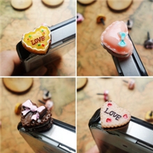 蛋糕造型防尘塞爱心蛋糕防尘塞饼干蛋糕防尘塞耳机塞/防尘塞