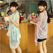 H7193厂家直销2013新款围巾秋冬女围巾复古青花瓷围巾批发