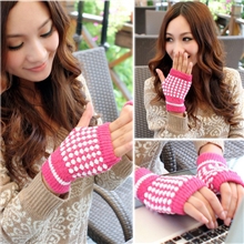 菠萝花半指手套电脑打字手套菠萝手套手套批发