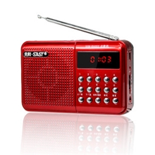 先科052插卡收音机老人插卡数字点歌便携小播放器