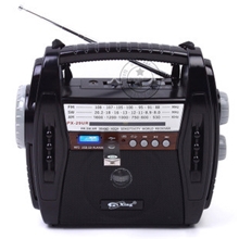 全波段收音机U盘MP3插卡音箱充电电筒功简单操作