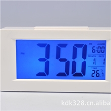 聪明时钟万年历/七彩时计万年历/夜光感应万年感应钟