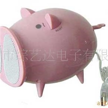 厂家供应小猪音响卡通音响礼品小猪音响USB音响