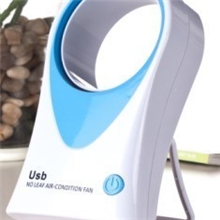 火爆促销正品二代无叶迷你空调风扇USB无叶风扇台式充电风扇