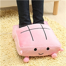 厂家直销豆腐暖脚宝USB暖脚宝伊品堂冬季暖脚宝支持混批粉色