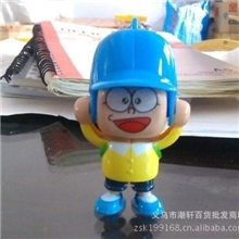 厂家直销变脸公仔大雄变脸钥匙扣可变四种表情