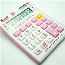 新款卡哇伊hellokitty计算器机可爱卡通7号电池+太阳能KT-928