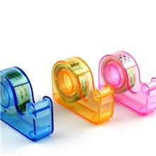 P12-002小号透明胶带座(送胶带)学生用品礼品店必备韩国文具批发