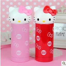 HelloKitty猫头不锈钢保温杯KT猫可爱卡通保温杯kitty保冷杯l