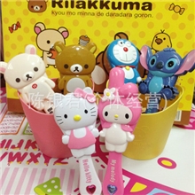 轻松熊梳子KT猫叮当猫梳子史迪仔立体造型按摩梳子神偷奶爸梳