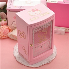 hellokitty音乐盒可爱KT猫首饰盒凯蒂猫八音盒可爱卡通音乐盒