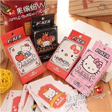 Hellokitty凯蒂猫可爱卡通扑克纸牌盒表情多随机发