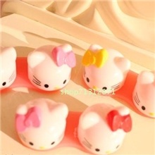 新款Hellokitty隐形眼镜盒凯蒂猫隐形眼镜盒伴侣盒kt猫双联盒