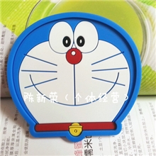 叮当头型杯垫软胶防滑车用置物垫防滑垫叮当卡通杯垫