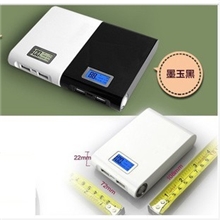 (包邮)厂家批发便携式移动电源12000毫安LCD显示电源手机充电宝