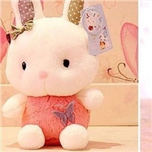 厂家批发供应坐款咪咪兔蝴蝶兔趴款萌萌兔毛绒玩具兔公仔