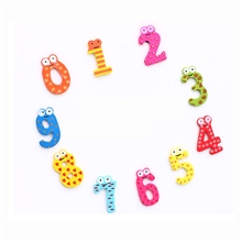 木制数字磁性冰箱帖10装大号儿童识字礼物