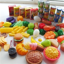 卡美kooltoyz儿童过家家玩具厨房蔬菜水果食物102件套装大礼盒