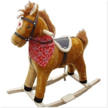 毛绒玩具儿童摇马低价木马玩具牛仔歌/嘴动尾巴摇带音乐