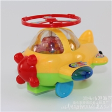 地摊热卖澄海玩具可爱迷你飞机拉线飞机/闪光飞机/发条玩具
