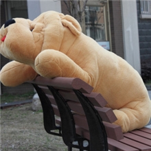 大号皱皮趴趴狗瞌睡狗毛绒玩具狗娃娃卡通抱枕