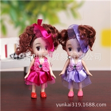 10cm婚纱奇梦娃娃婚庆用品批发迷糊娃娃挂件卡通花束包喜糖娃娃