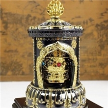 厂家直销汽车摆件/太阳能转金轮/太阳能转经筒